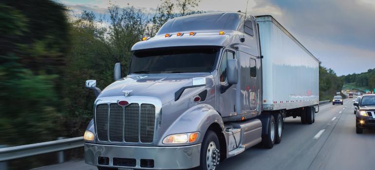 Commercial Truck on the highway